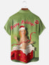 Men's Christmas Funny Graphic Short Sleeve Hawaiian Shirt